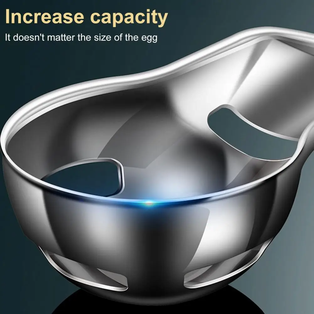Egg White Separator Stainless Steel Professional Stainless Steel Egg Yolk Separator with Hanging Hook Food Grade for Cakes