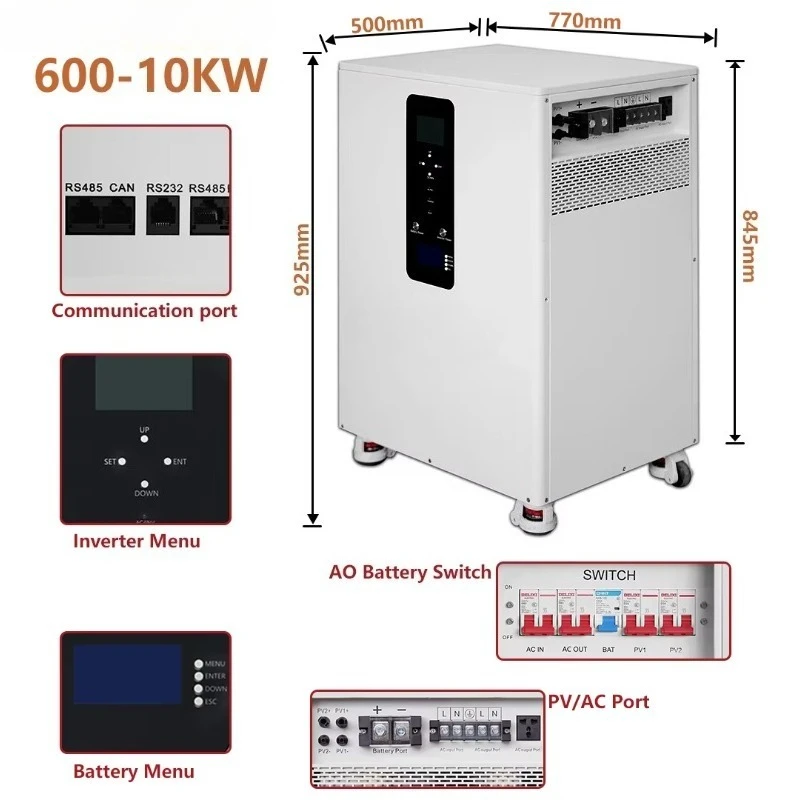 Eco Friendly Three Phase Commercial Ess Inverter All In One Unit Modular 100kw For Ev Charging Station Eliminate Demand Charge
