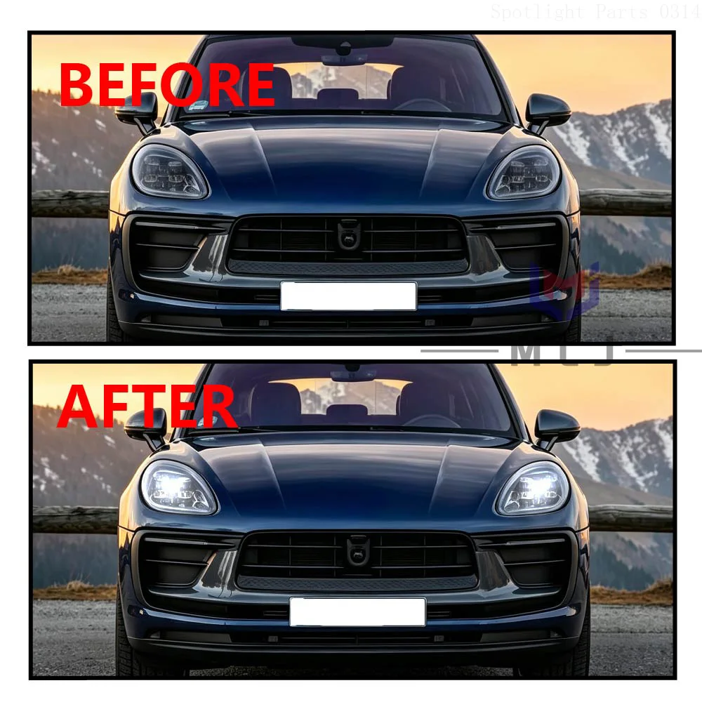 High and Low Beam Light Source Board Fit for Porsche Macan 2018-2023 LED Angel Eye Headlight Repair Replacement Car Accessories