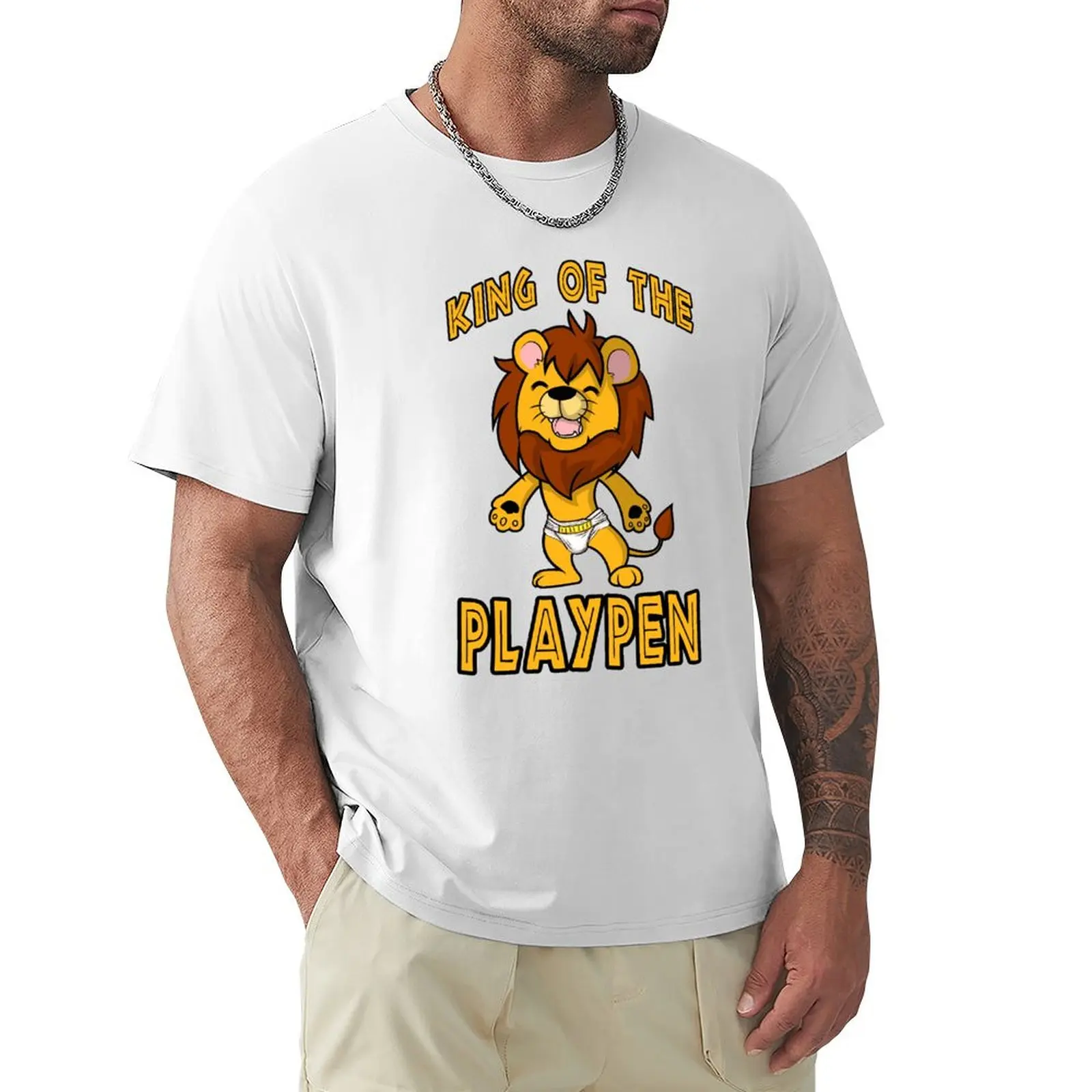 

Baby Lion Cub King of the Playpen ABDL / FURRY Design T-Shirt sweat plus sizes t shirt for men