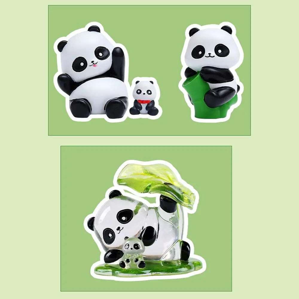 Genuine Chinese Panda Blind Boxes Cartoon Lovely Figure Mystery Box Toys Handheld Christmas Gift Resin Desktop Ornaments