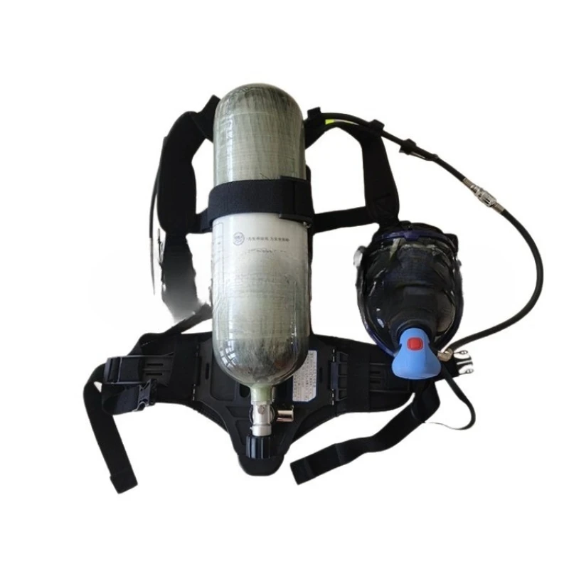 Emergency rescue cover Carbon fiber cylinder 6.8L Carbon fiber self-contained compressed air respirator gray