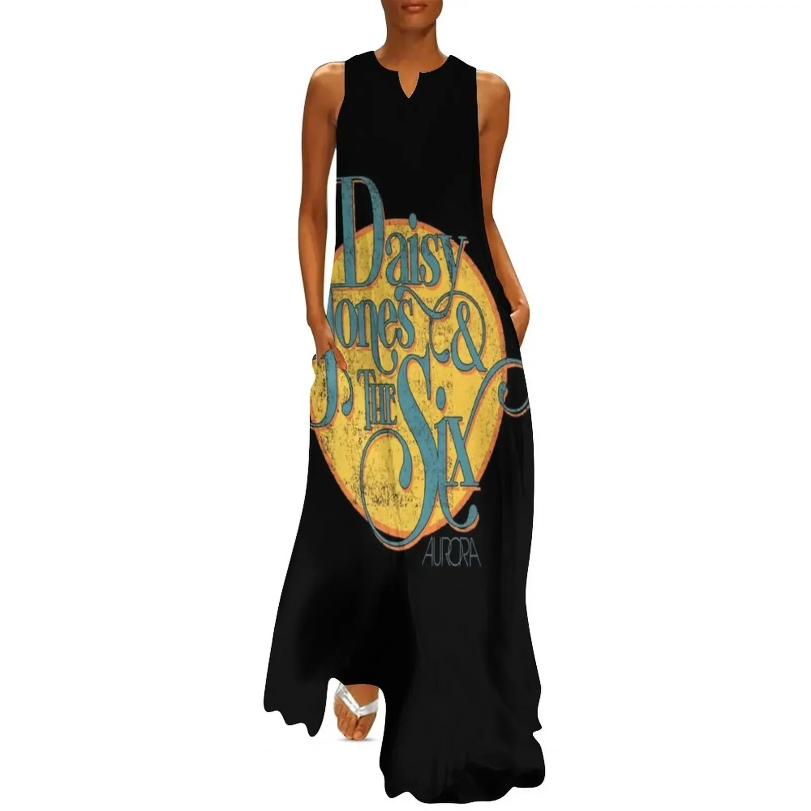 

Daisy Jones & the Six - Vintage Circle Logo Long Dress Dress vintage Women's clothing Dress
