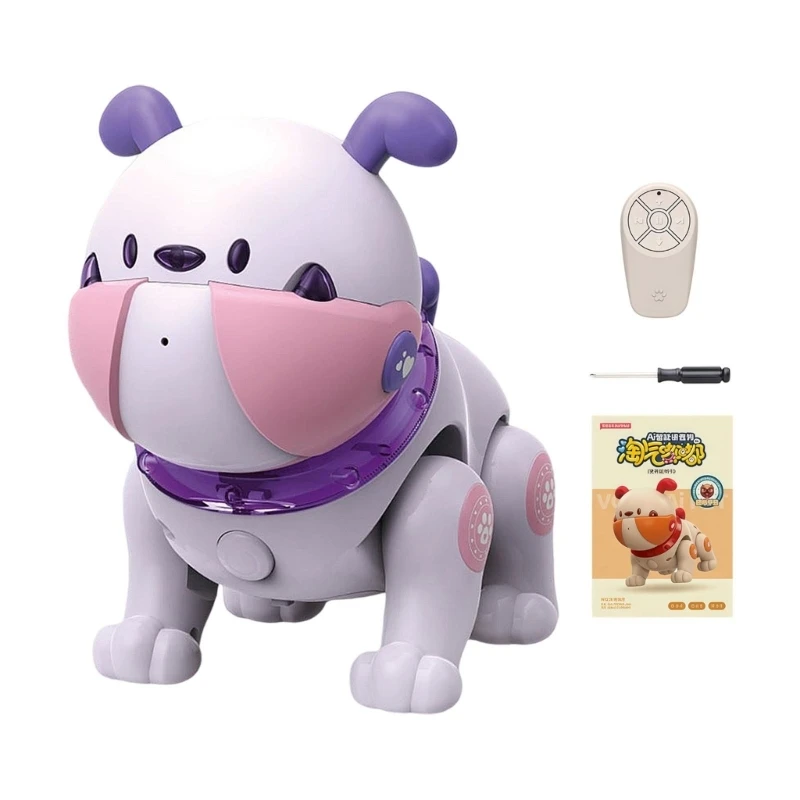 

Plastic AI Robotic Pet Dog Featuring Remote Operations Programmable Quadruped AI Robot Dog For Child Companionship