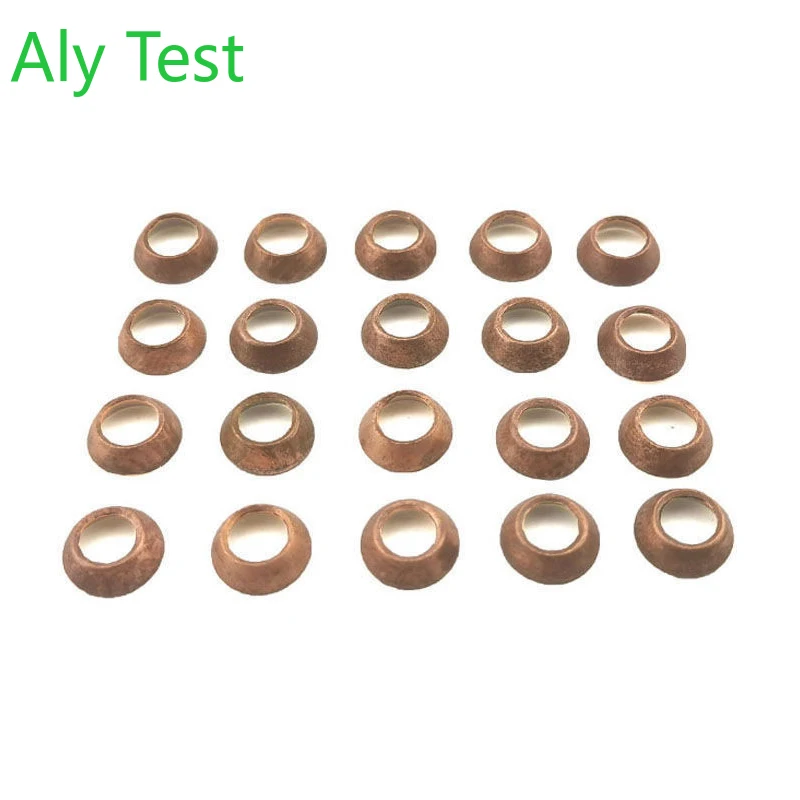 50PCS High Pressure Pipe Nest Copper Pad Cone Gasket for   Oil Tube Anti  Leaking