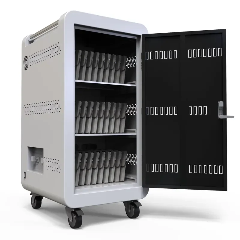 For School Hotel Office Multi Phone Laptop Tablet Storage Charging Cart Cabinet