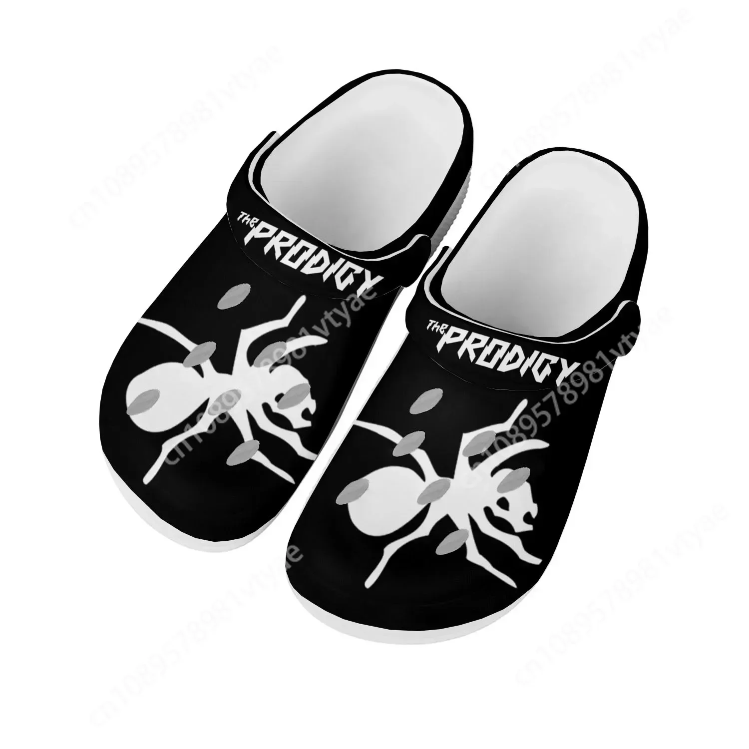 The Prodigy Band Home Clogs Custom Water Shoes Mens Womens Teenager Breathable Beach Shoe Spider Clog Hole Slippers Yellow