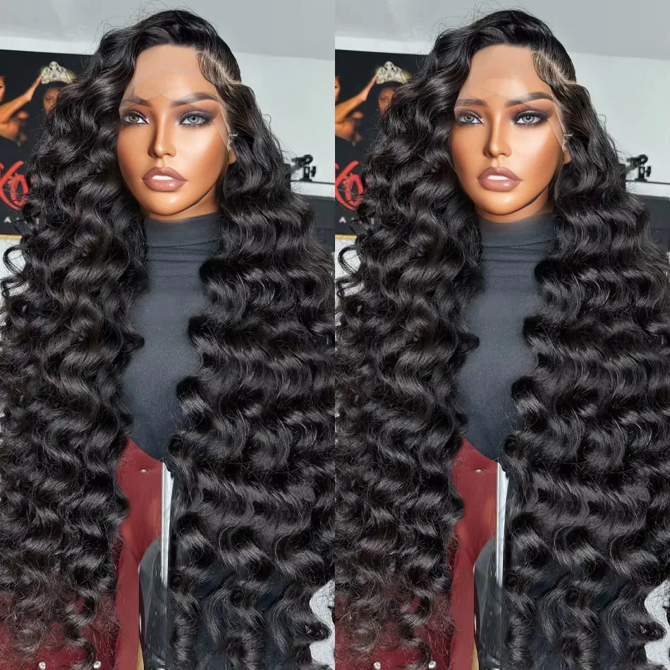

300 Density Loose Deep Waves HD 13x6 Lace Front Human Hair Wigs 13x4 Lace Frontal Wig Brazilian Water Deep Wave Wigs For Women