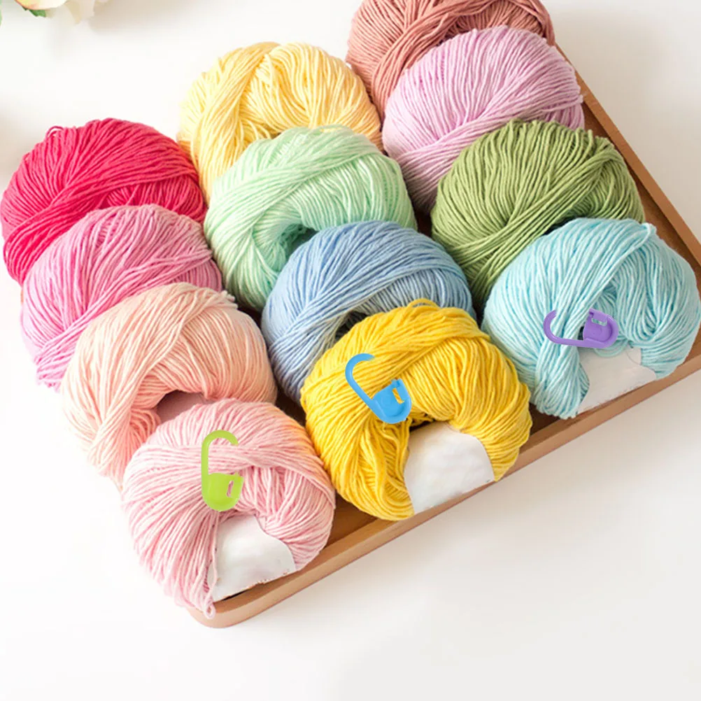 

80 Pcs Anti-relieving Pin Knitting Crochet Locking Stitch Markers Tool Number for Plastic Crocheting