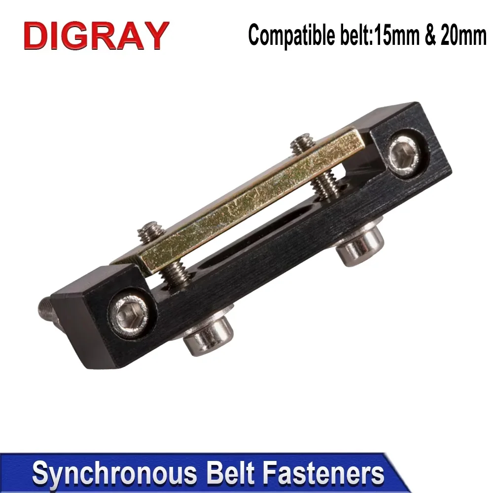 DIGRAY Belt Fastener For Open Timing Belt Transmission With Width 15mm / 20mm For X/Y Axis Hardware Tool Mechanical Parts