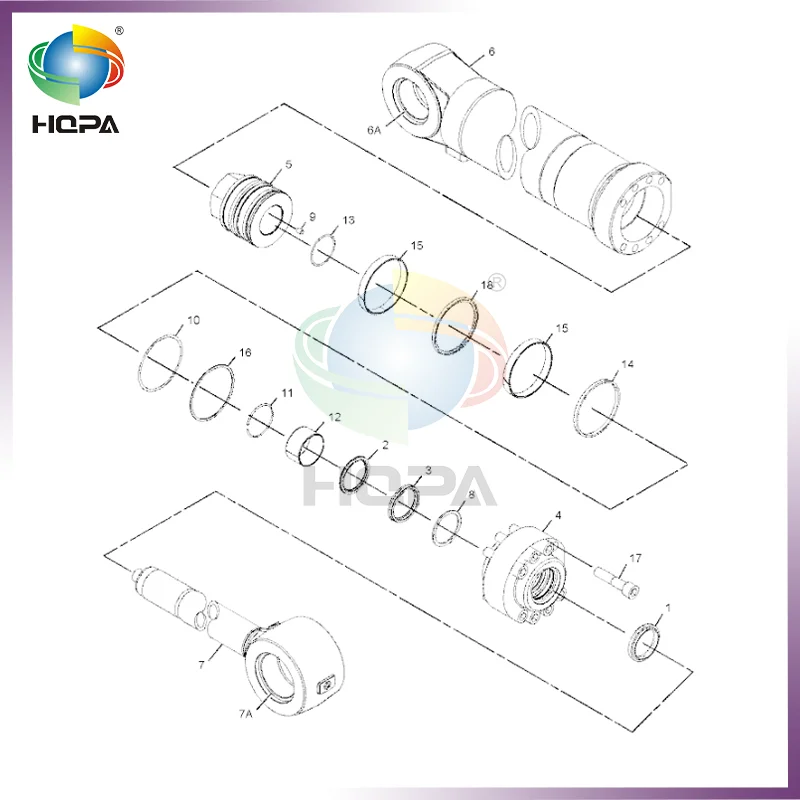 

CA2748318 274-8318 2748318 BOOM CYLINDER SEAL KIT FOR CAT WHEELED EXCAVATOR M312 M313C M313D M315D2