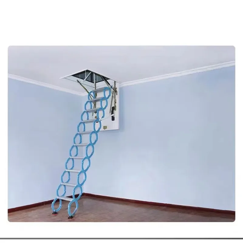 

【Best-selling】Cheap Household Automatic Folding Steel Attic Stairs Loft Telescopic Electric Stairs