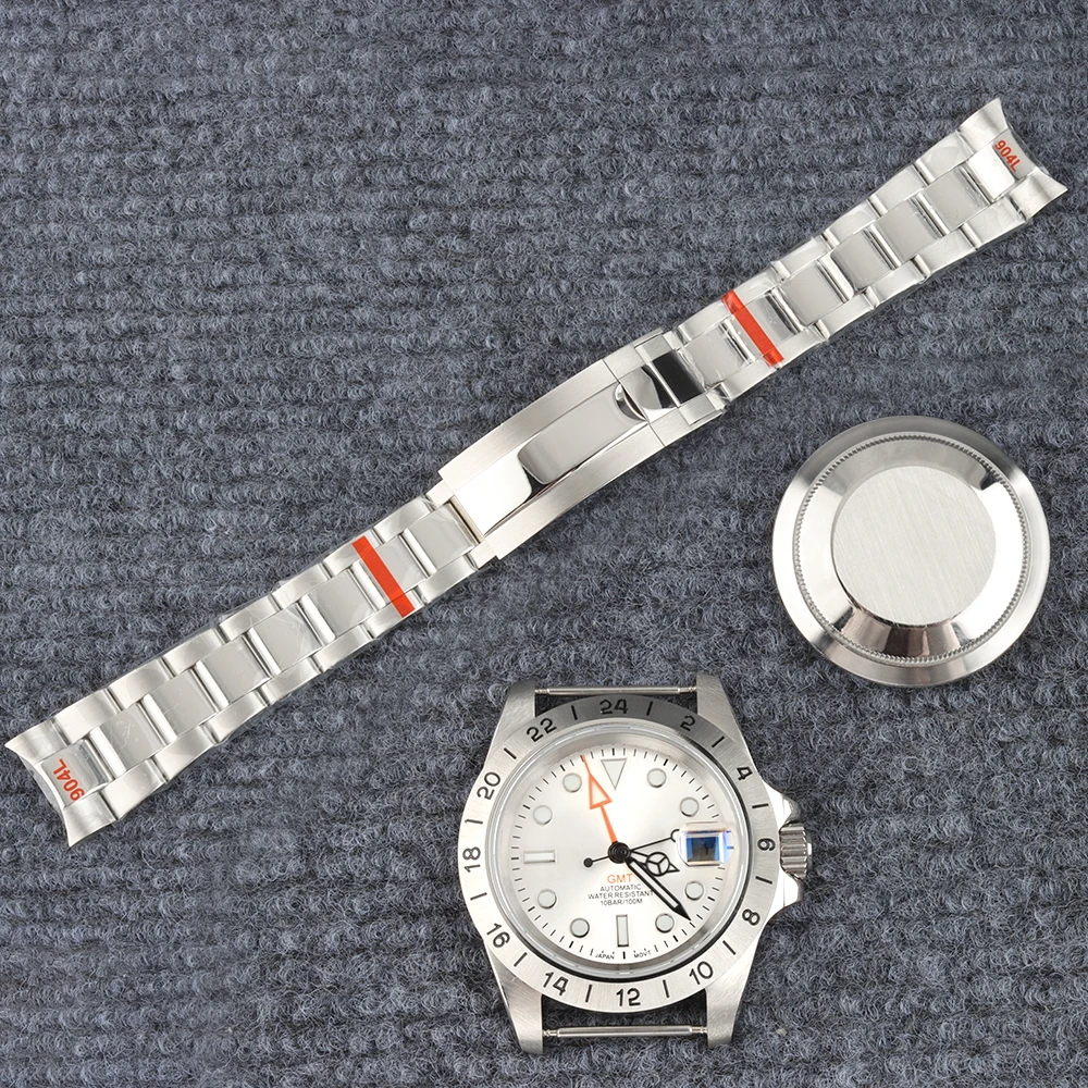 

28.5mm NH35 Dial 4 hands 39mm Fit Explorer 2 Case Sapphire glass For NH35 NH36 NH34 NH38 Movement Waterproof Watch Accessories