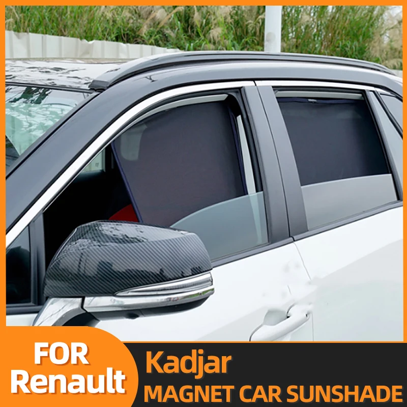 For Renault Kadjar 2015-2023 Magnetic Car Sunshade Visor Front Rear Windshield Frame Curtain Side Window Sun Shade