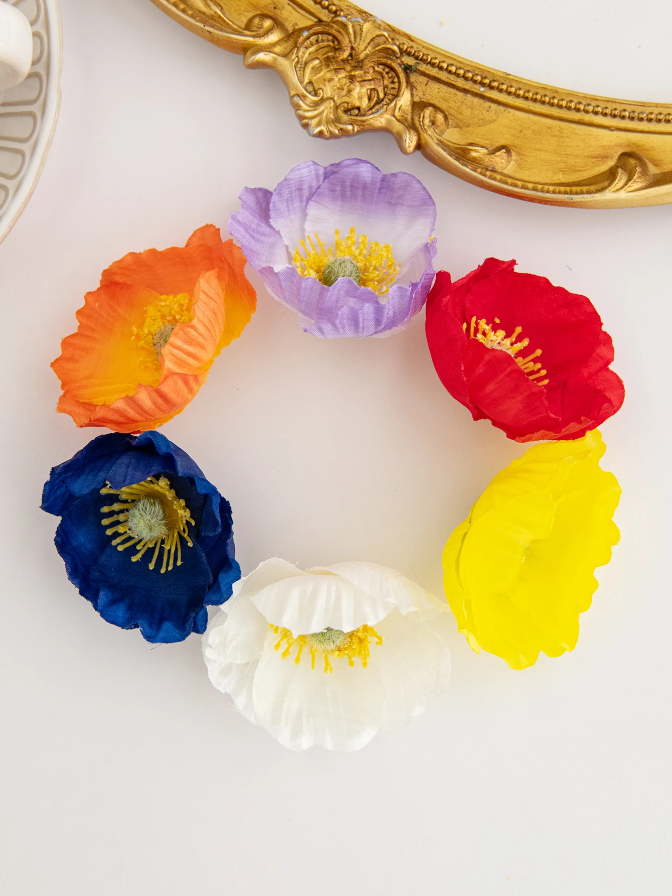Künstliche Blume Papaver rhoeas Hochzeitsbrautstrauß Dekoration Heimvase Weihnachten Outdoor Garten Festival Party Kranz DIY Geschenk – Detail 5