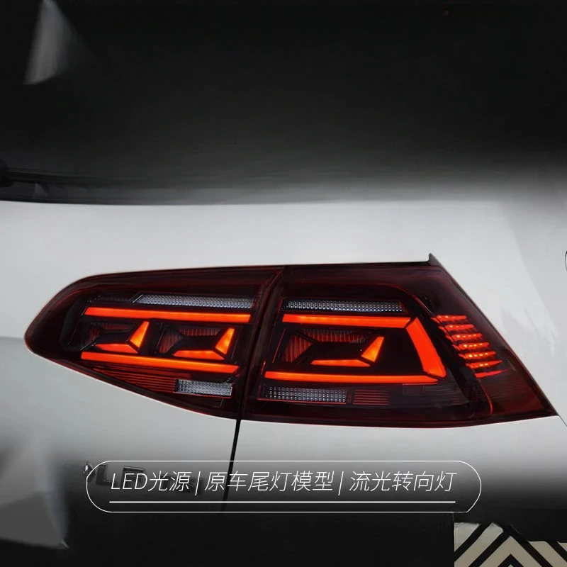

Suitable for Volkswagen Golf 7 Tail Light Assembly High 7.5 Modified LED Driving Light Brake Light Flowing Turn Signal Light