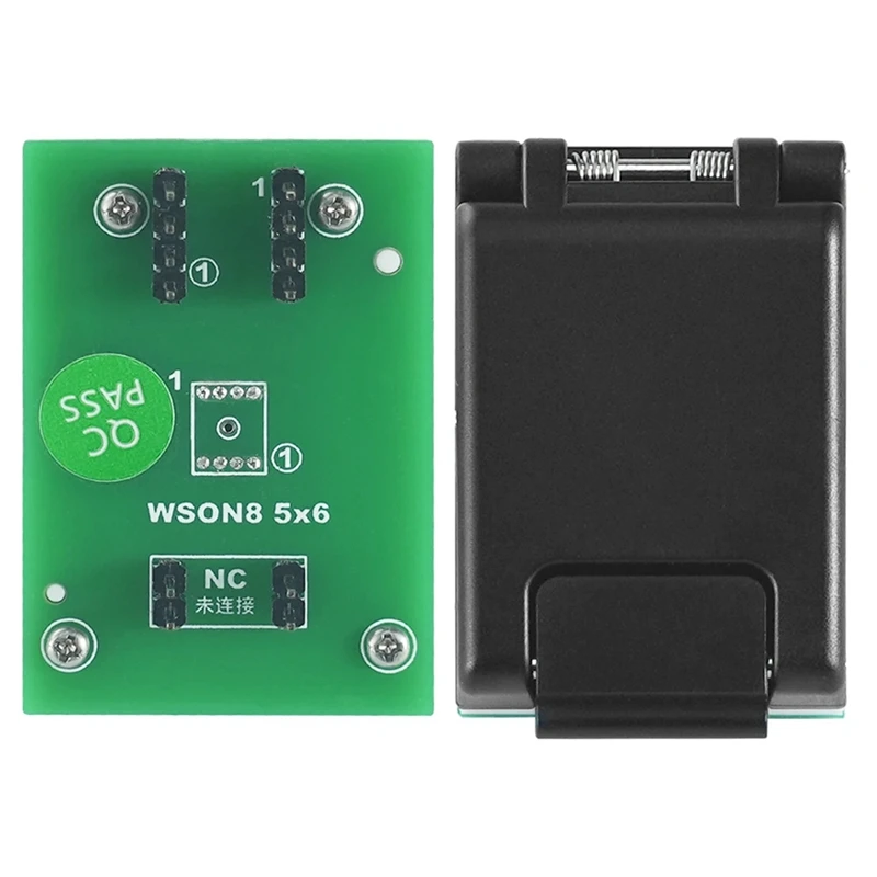 QFN8 WSON8 DFN8 5X6/6X8 QFN8 WSON8 DFN8 Adapter For SPI NAND NOR Flash MLF8 MLP8 SON8 With High-End Spring Probe (A)