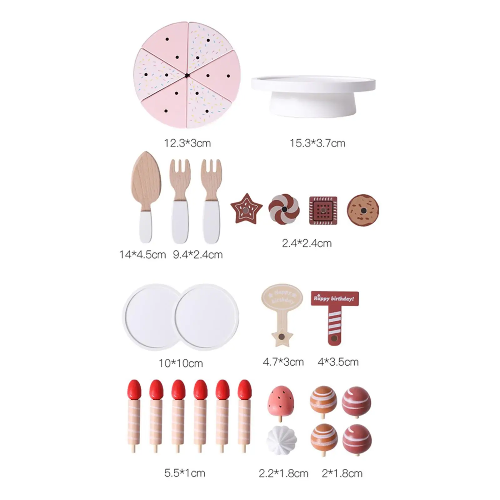 Jouets de gâteau en bois Montessori, jouets de cuisine bricolage, jeu de simulation pour garçons à partir de 3 ans, cadeaux de vacances pour enfants d'âge alth