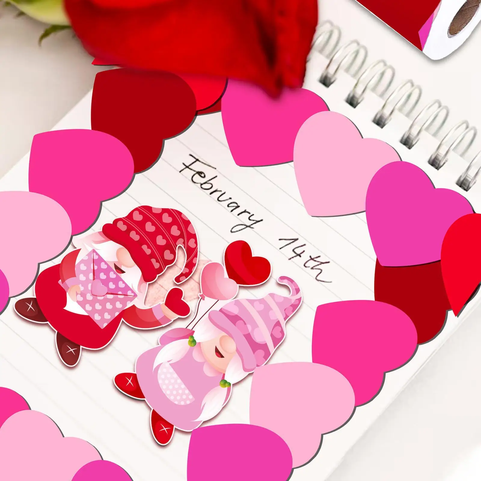 67.91ft Heart Shaped Border Trim for Bulletin Boards and Wall Displays