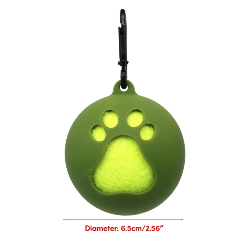 Hands-Free Pet Ball Cover Holder Tennis Ball Holder with Dog Leash Attachment Pet Supplies Fit Standard Tennis Balls PXPD