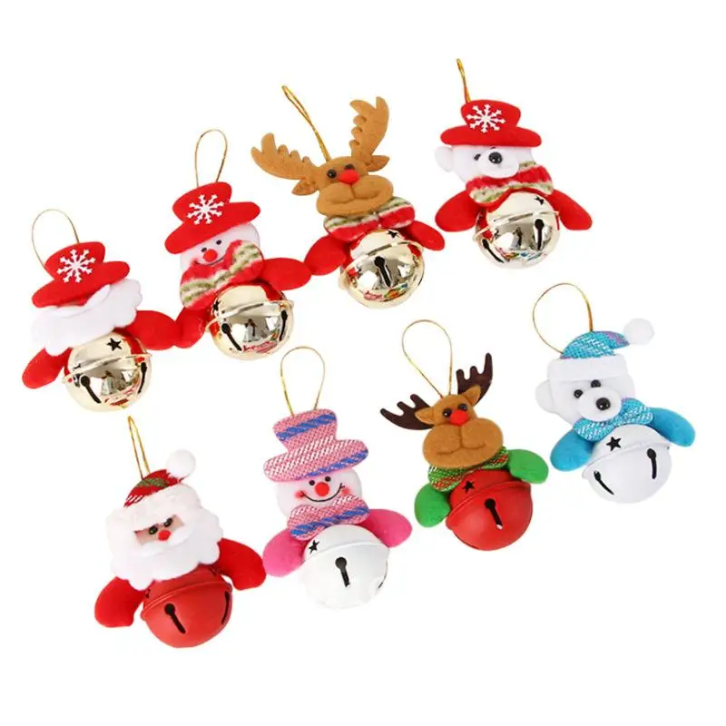 

Christmas decorations Christmas tree small pendant old man doll holding bells Christmas holiday decorations small gifts