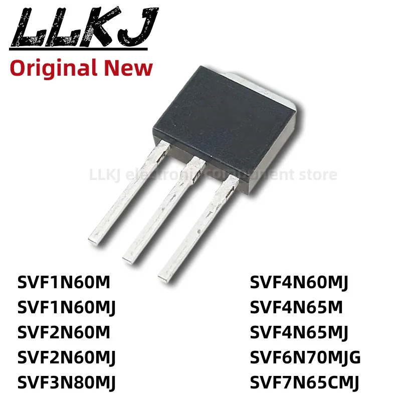 1pcs SVF1N60M 2N60MJ 3N80 4N65 6N70MJG 7N65CMJ TO251 MOS FET TO-251