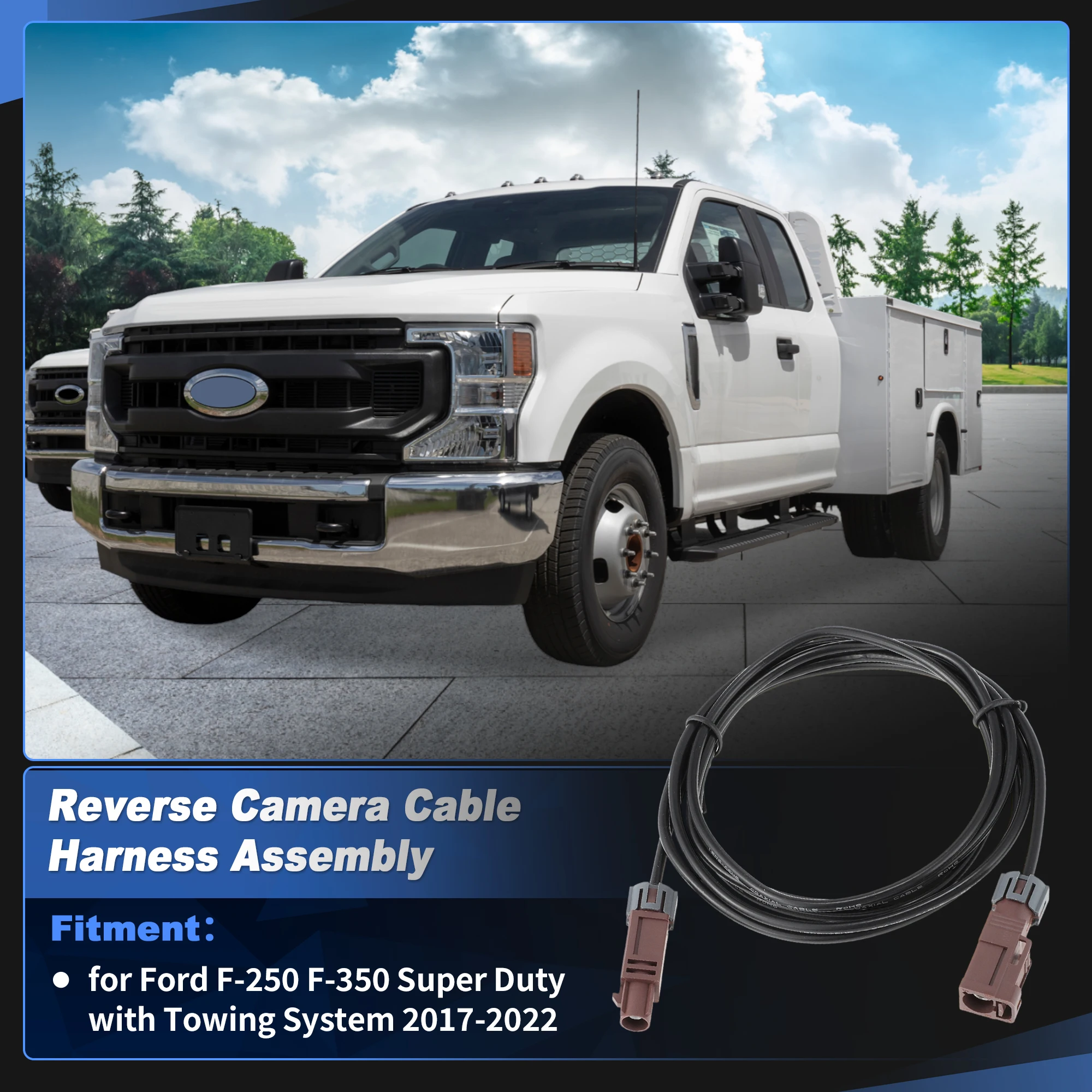 

Кабельный жгут для камеры заднего вида UXCELL для Ford F-250 F-350 Super Duty 2017-2022