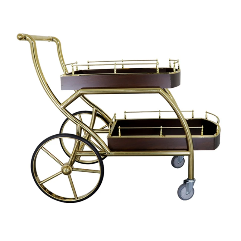 

*Mobile KTV wine push food cart stainless steel storage cart