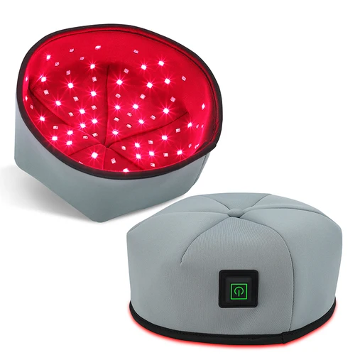 Dispositivo de gorro de terapia de luz roja, casco LED cerca de infrarrojos para tratamiento del crecimiento del cabello, sombrero para prevenir la pérdida, relajación de la cabeza, alivio del cuero cabelludo
