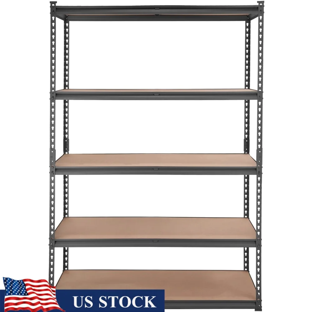 

2000 lbs Heavy Duty Storage Shelving Unit 5-Tier Adjustable Metal Rack Easy Assembly Garage Warehouse Organization