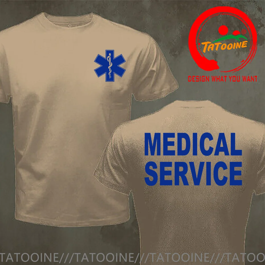 EMT Paramedic Emergency Medical Services T Shirt Men Casual T-shirt Short Sleeve Mans Cool Tops Man Cotton Short Sleeve Summer