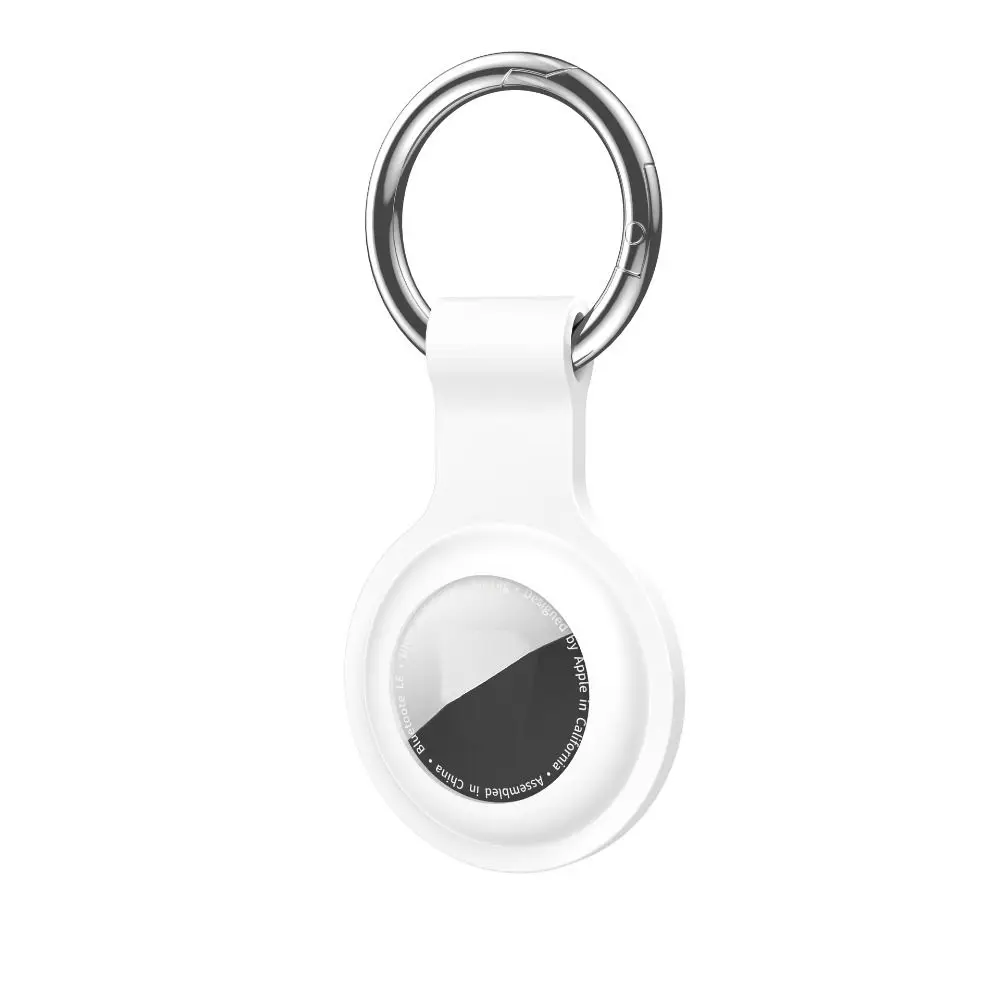 Casing Pelindung Gantungan Kunci Premium Perlindungan Penuh Perangkat Pelacak Antihilang Penutup Pelindung Silikon Tahan Guncangan untuk AirTag