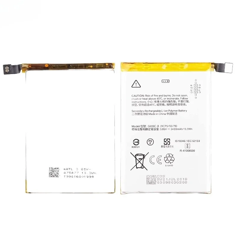 G013C-B for Google Pixel 3XL Mobile Phone Battery High Quality High Capacity Battery Replacement Bateria Grade A Cell with Tools