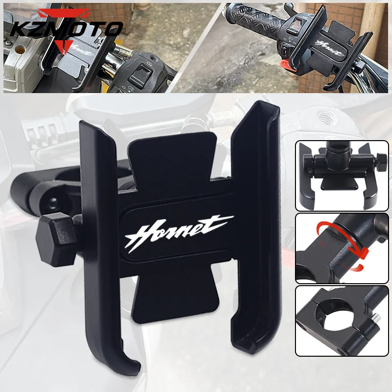 

Motorcycle Accessories For HONDA CB600 CB600F Hornet 600 900 CBR600 CNC Handlebar GPS Stand Bracket Mirror Mobile Phone Holder