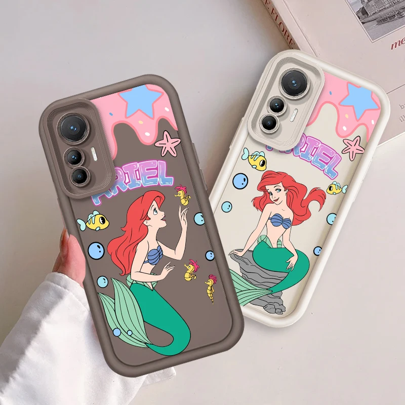 Disney Princess Mermaid Eye Ladder For Xiaomi MI 14 12T 11 Lite Poco M3 X5 X4 F5 F4 F3 F2 GT Pro 5G Soft Phone Case