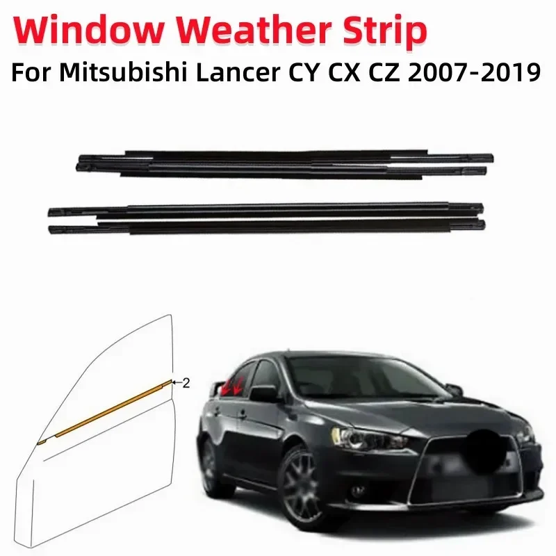 

Car Window Weather Strip Window Glass Waterproof Pressure Sealing Strip For Mitsubishi Lancer CY CX CZ 2007-2019