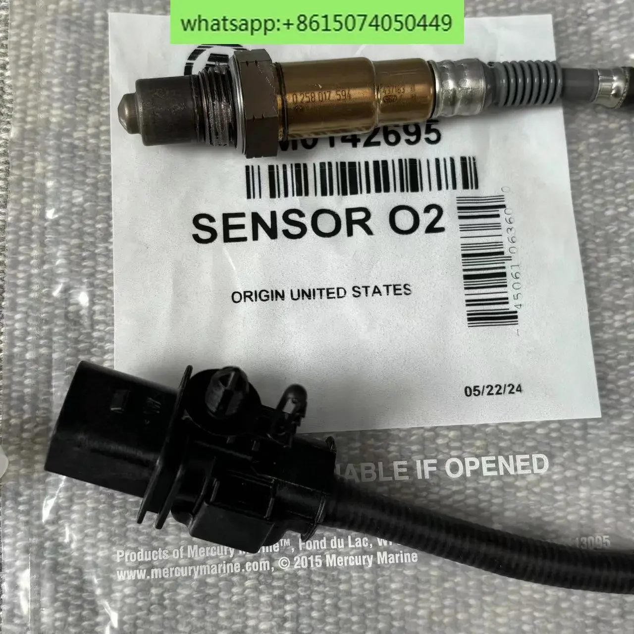 Original Oxygen Sensor V6 V8175-200-225-300hp V10 350 V12 600hp