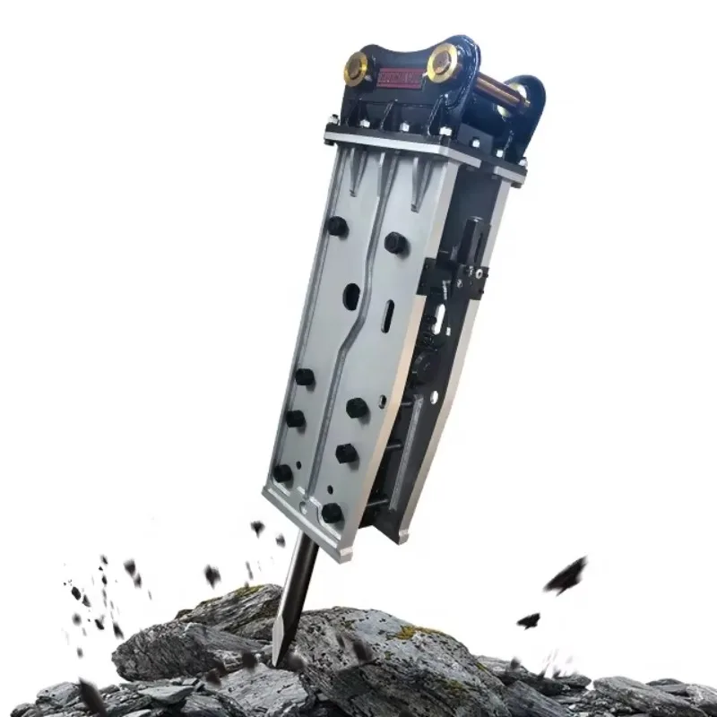 SB81 New Design Hydraulic Hammer Breaker Jack 4-7 Ton Excavator Backhoe Loader Factory Price Engine Chisel Rock Breaker for