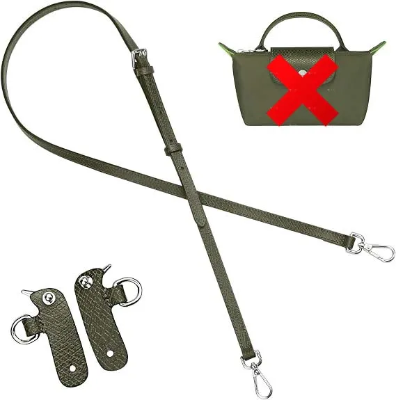 Leder Ersatz Umhängetasche Riemen für Longchamp Mini Tasche Schultergurt ohne Stanzen Modifikation Tasche Zubehör