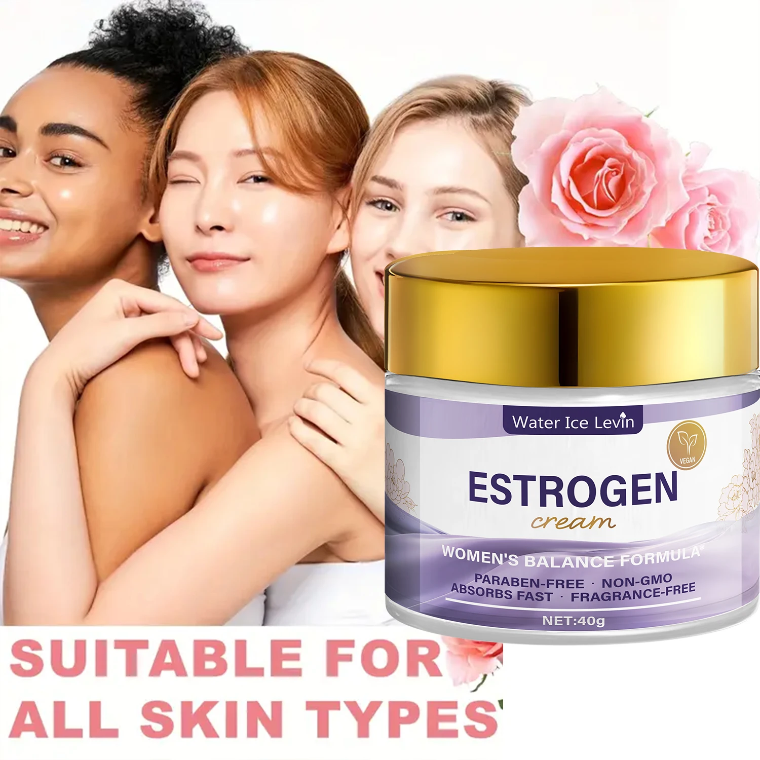 كريم استروجين مع سم النحل وفيتامين E - تركيبة مرطبة ومغذية للبشرة أكثر نعومة وثقوبة