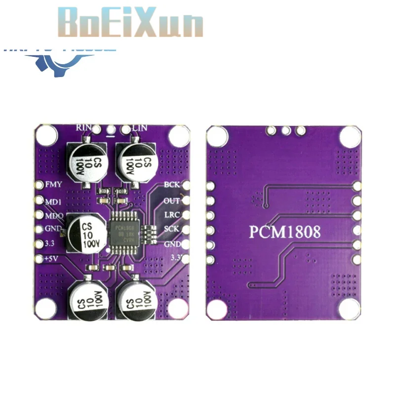 5V PCM1808 105dB SNR Audio Stereo ADC Single-Ended Analog-Input Decoder 24bit Amplifier Board Player Module