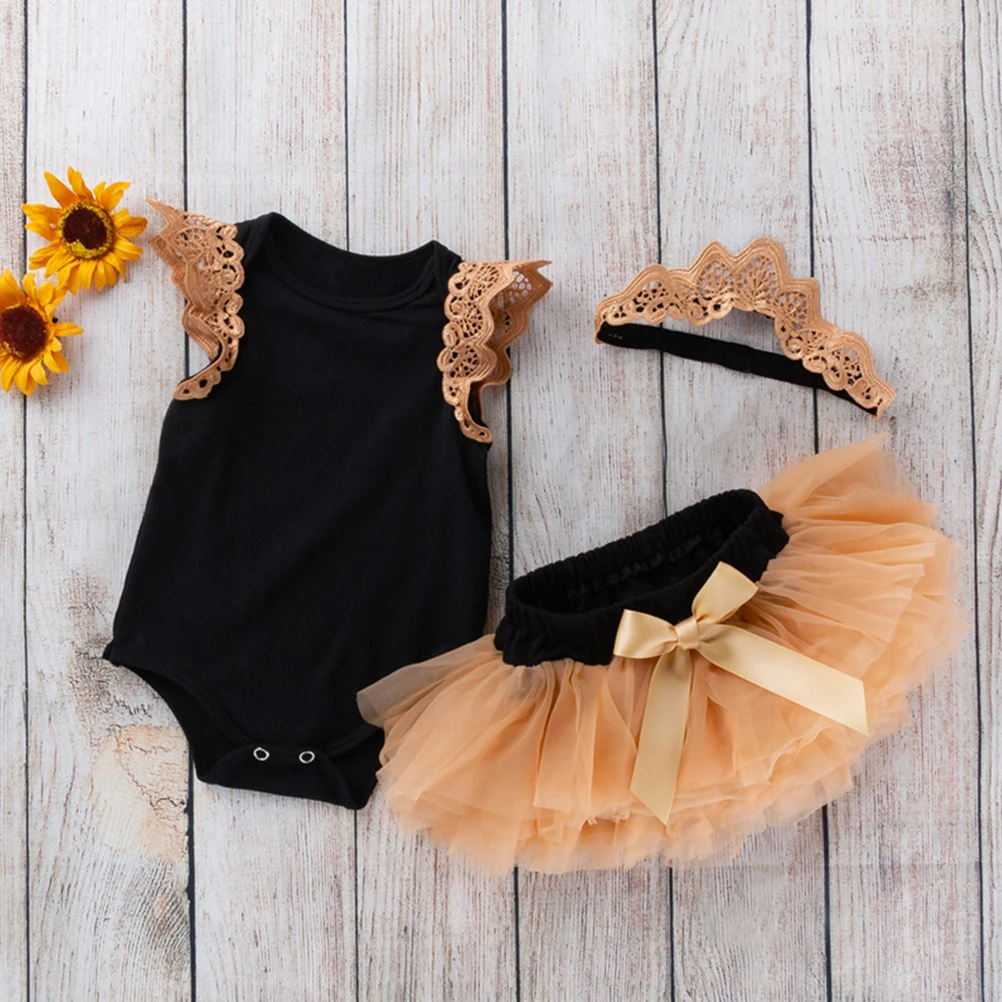 

Princess Skirt Suit Girl Tutu Dress Tulle Set Outfit Nylon Girls Infant Clothes for