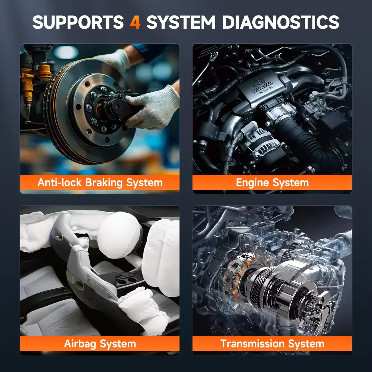 2025 جديد ANCEL FX6000 4 أنظمة أدوات التشخيص 7 خدمة إعادة تعيين السيارات الماسح الضوئي ثنائي الاتجاه التحكم Autovin Obd2 الماسح الضوئي #3