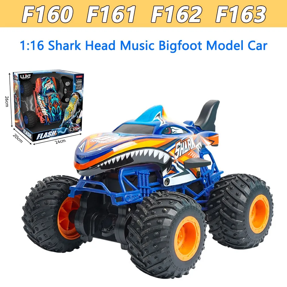 

JAM RC 1/16 Monster Truck 360° Rotating Dancing Toy with LED Lights Stunt RC Car Electric RC Toys Children's Toys