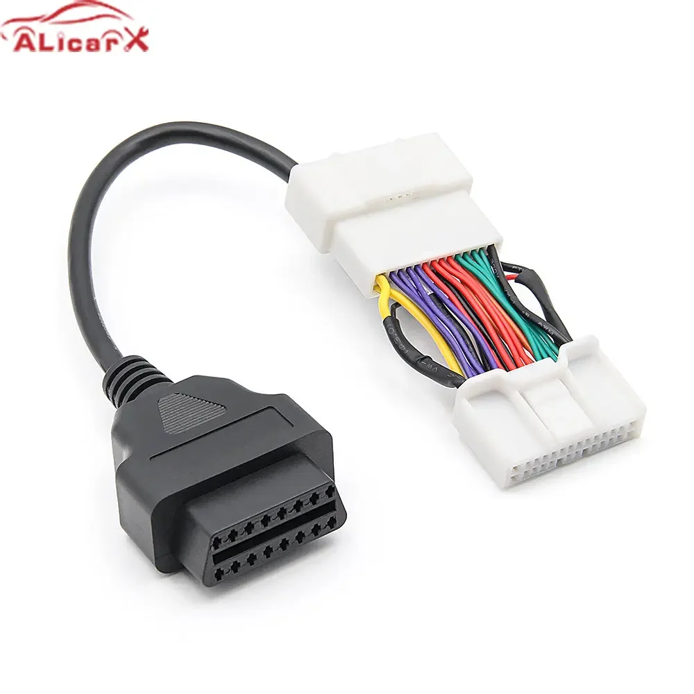 for-Tesla cable 26Pin  Adapter OBD 16Pin for-Tesla Auto Extension Cable 2019 2020 2021 2022 Model 3Y Car Diagnostic device