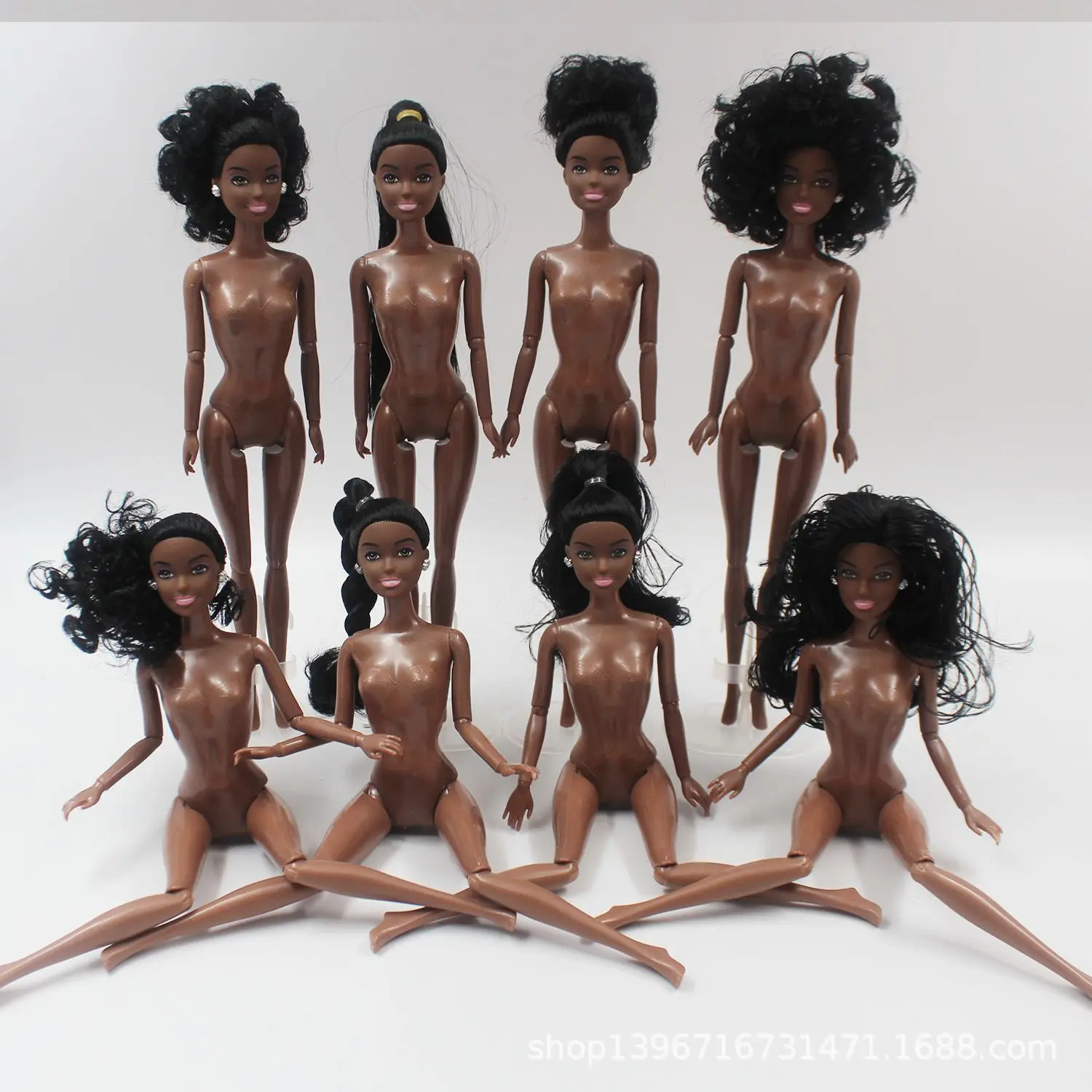 12inch American African Black Girl Doll 30cm Doll Joints Moveable Baby Doll Toy Gift for Child Kids