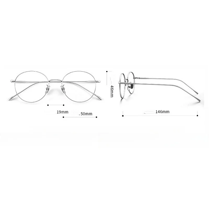 KJDCHD Fashion Round Progressive Glasses for Men Women Multifocal Prescription Eyeglasses Myopia Optical Clear Eyewear 1644