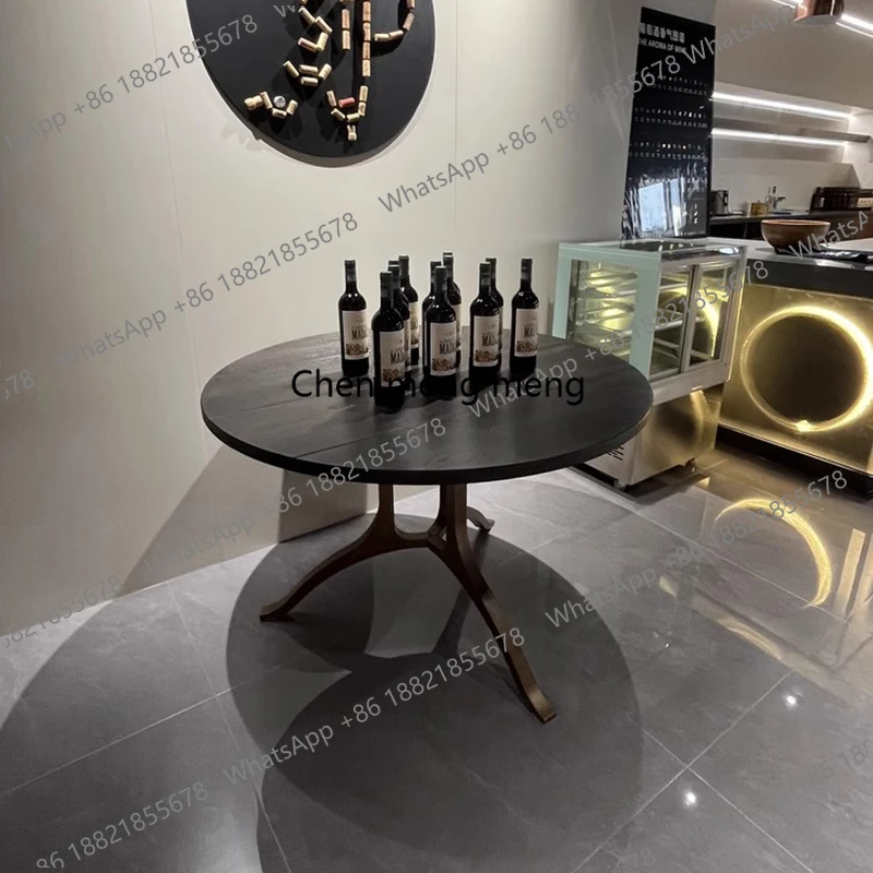 

Конференц-стол круглый обеденный, современный приставной стол в стиле середины века, для гостиной, мебель для дома