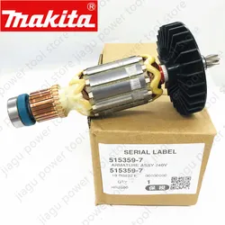 220V Armature rotor For Makita 515359-7 HR2600 HR2601 515358-9 HR2610T HR2610 HR2630 HR2631F HR2611FT HR2630T HR2631FT HR2611F