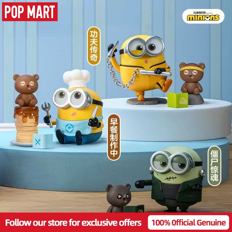 Genuine POP MART Minions Bedtime Stories By Bob and Tim Series